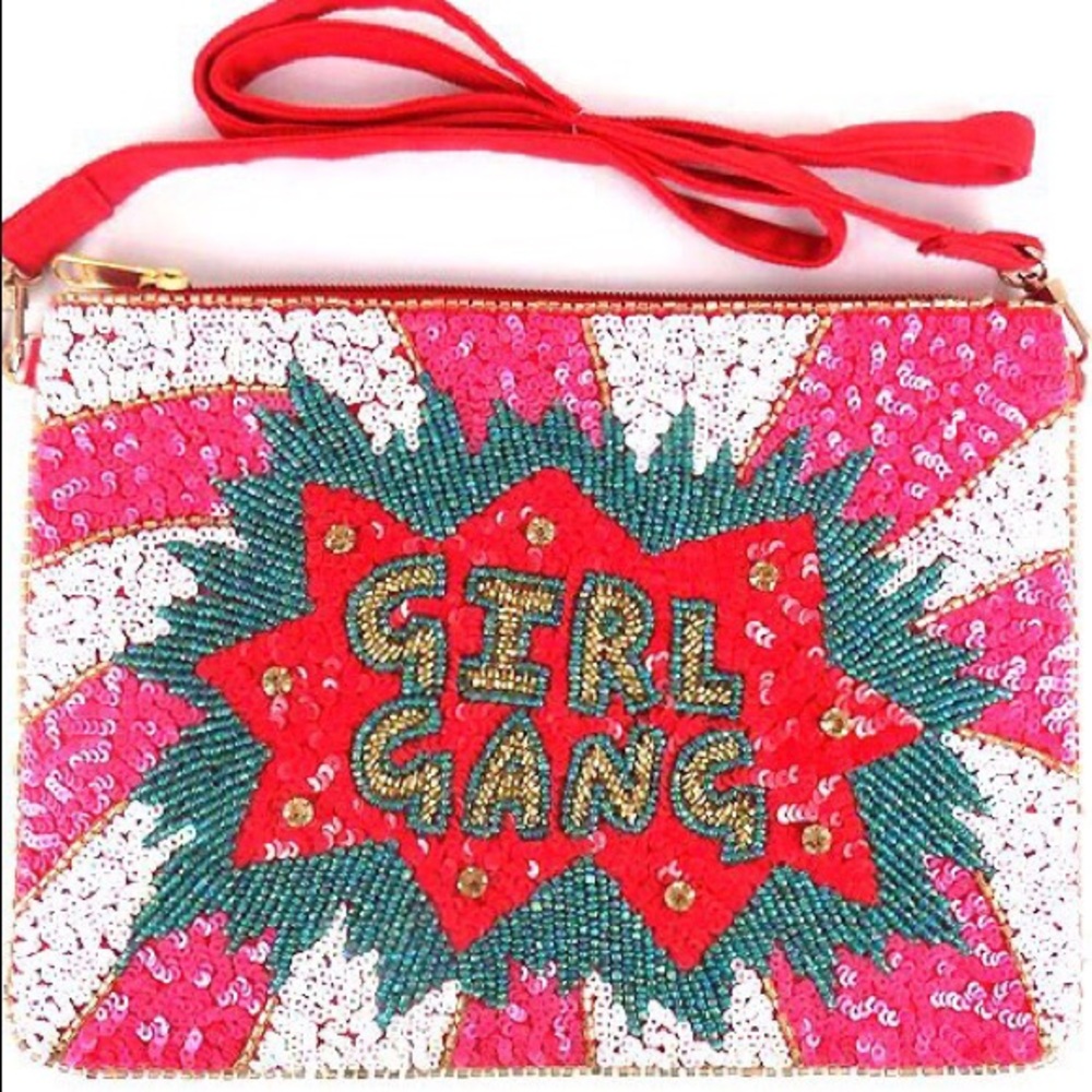 Girl Gang Beaded Clutch